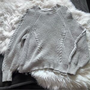 American Eagle Gray Knit Sweater